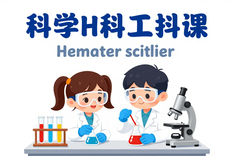 实验室场景素材：趣味科学实验：童心探索奥秘