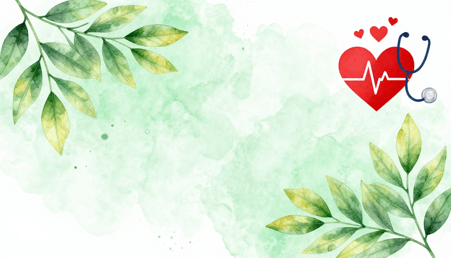 医疗健康素材：清新薄荷绿水彩背景·医疗与自然交融手绘质感