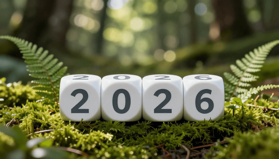 摄影作品素材：2026新年展望：自然与希望