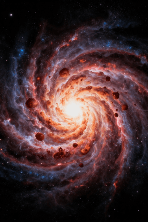 科学可视化素材：宇宙起源：大爆炸时刻的宏大景象