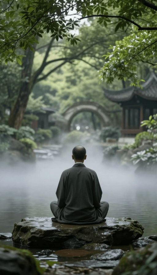 禅意美学素材：禅意竹林：静谧中的心灵归宿