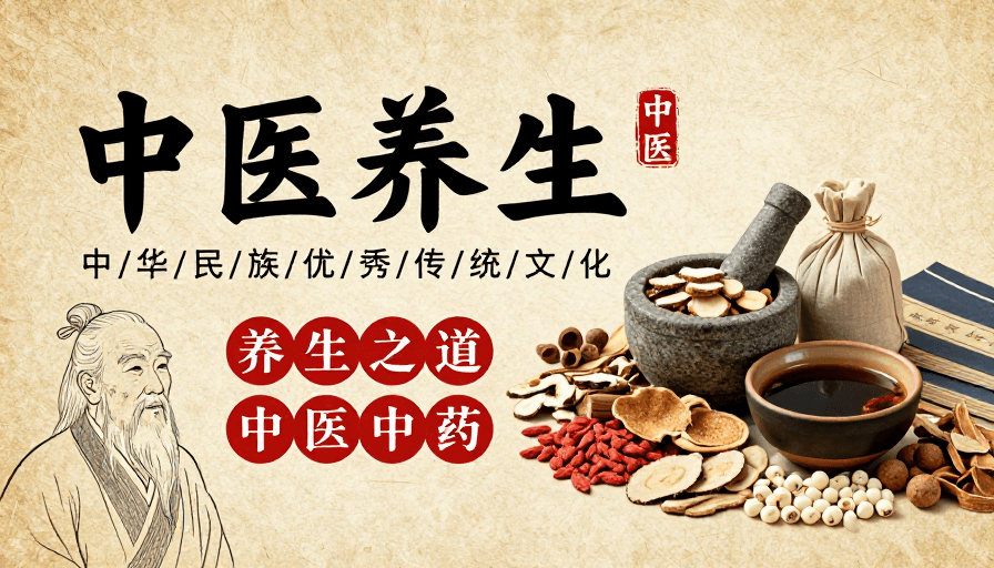 中医药文化素材：中医养生：民族传统与养生文化的融合之景