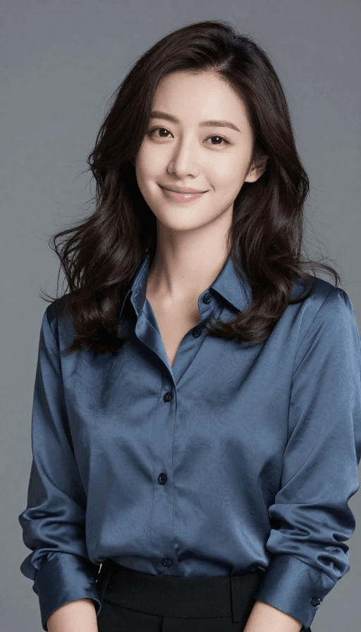 人物肖像素材：优雅女性肖像：现代美学与神秘光线的融合