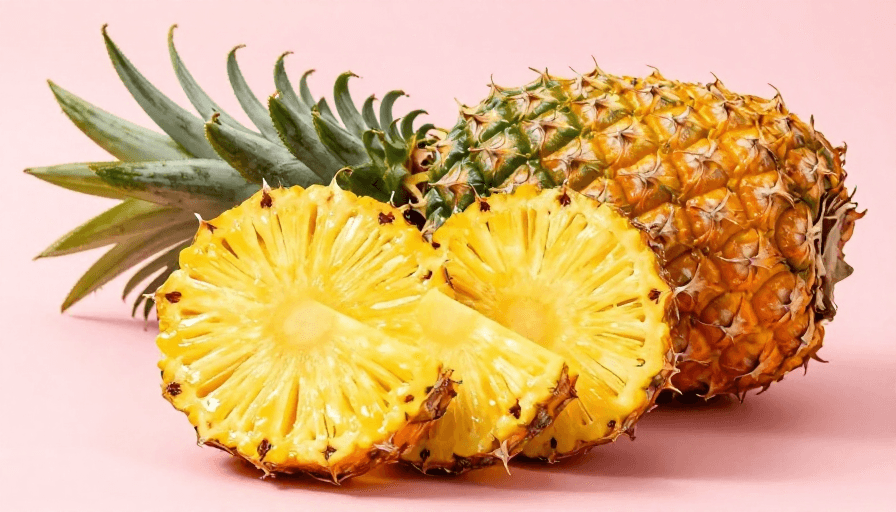 菠萝摄影素材：诱人菠萝美食广告实拍