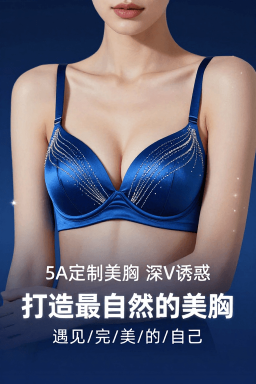 医美宣传素材：深V美胸定制，展现自然自信魅力