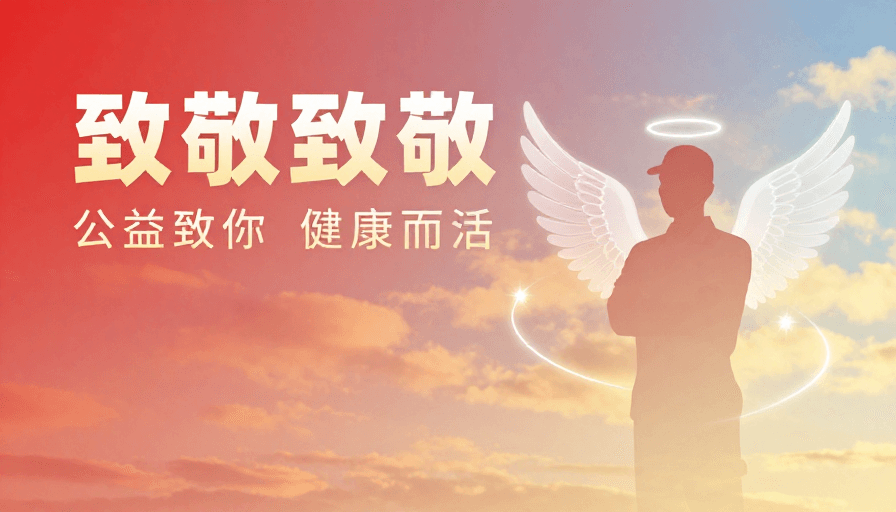 人物剪影素材：极简致敬：守护天使的永恒光辉