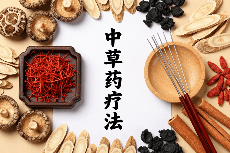 中式静物摄影素材：中式药材静物艺术展示：传统疗法视觉呈现