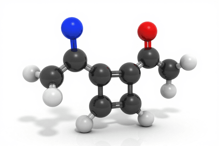 分子结构素材：双环分子结构高清摄影呈现科学精准美学