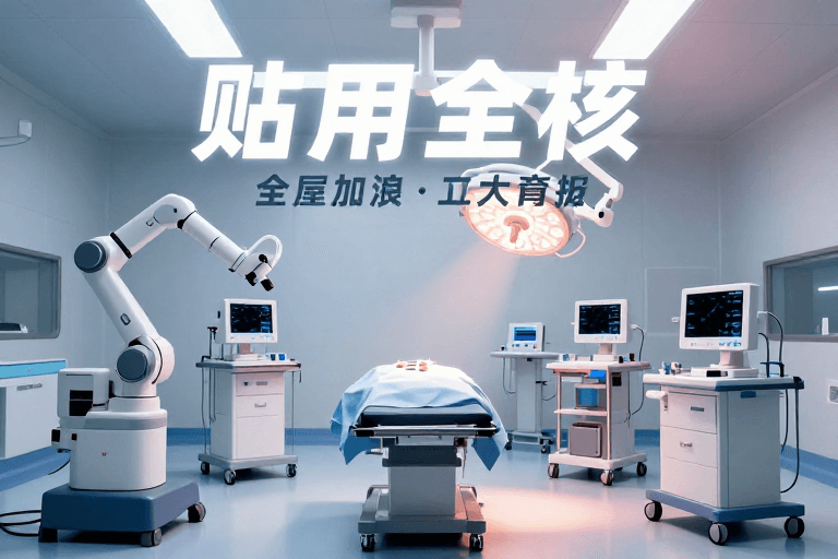 医疗宣传素材：未来医疗科技：智能手术室视觉呈现