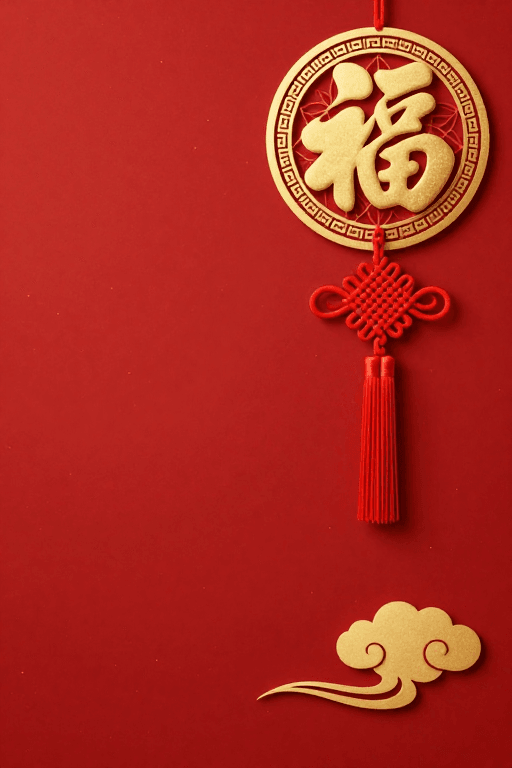 福字元素素材：喜庆中国风金色福字洒金纸背景