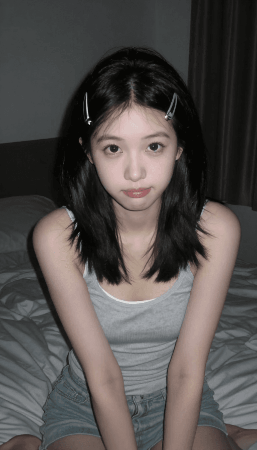 卧室日常素材：CCD复古静夜：清纯少女的卧室故事