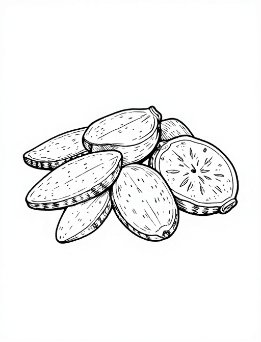 极简风格素材：白及药草黑白插画 极简艺术风