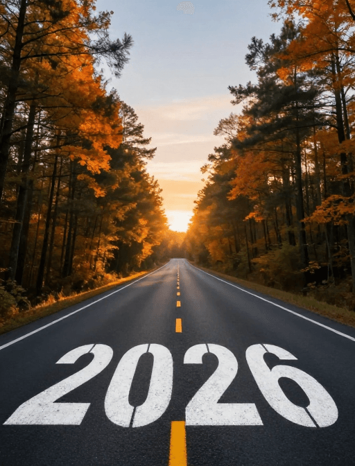 公路景观素材：2026晨曦公路：未来愿景的晨光诗篇