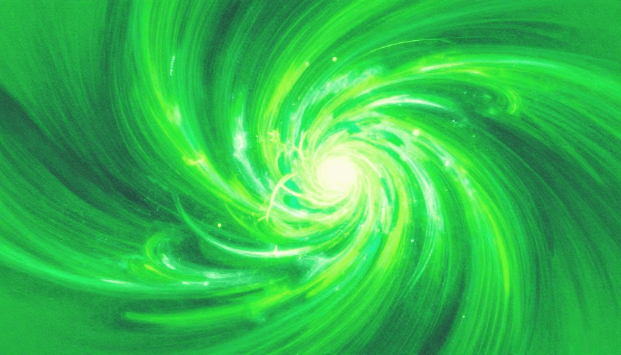 超现实主义素材：荧光绿宇宙大爆炸：超现实抽象艺术视觉杰作