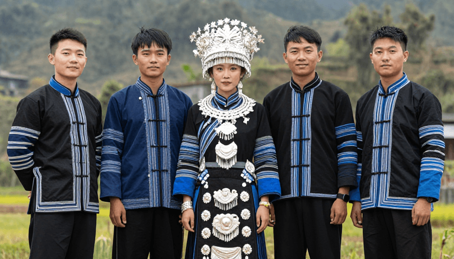 人像摄影素材：傈僳族传统服饰人像写真：民族之美与风采展示