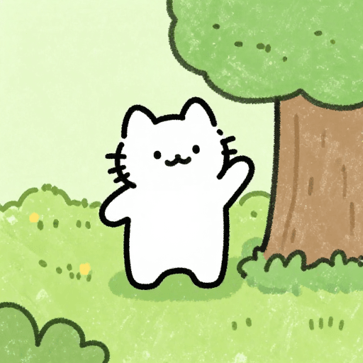 温馨治愈素材：蜡笔绘梦：清新童趣的拟人化猫咪治愈插画