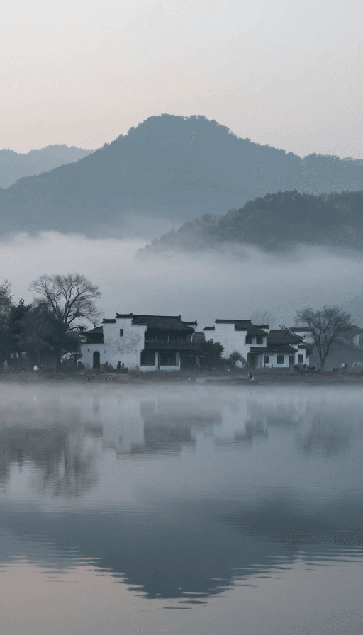 禅意意境素材：月夜之江：水墨丹青的禅意留白之美