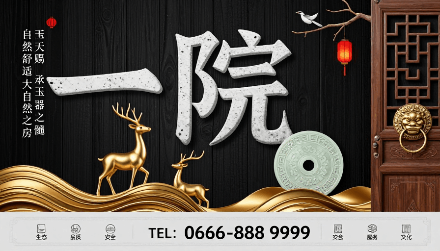新中式风格素材：一院·传统与现代融合的新中式豪宅