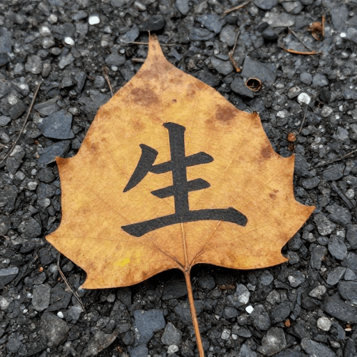 艺术设计素材：落叶上的‘生’：生命哲理的诗意表达