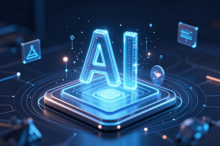 未来感设计素材：数智科技引领未来：AI 创新应用展示