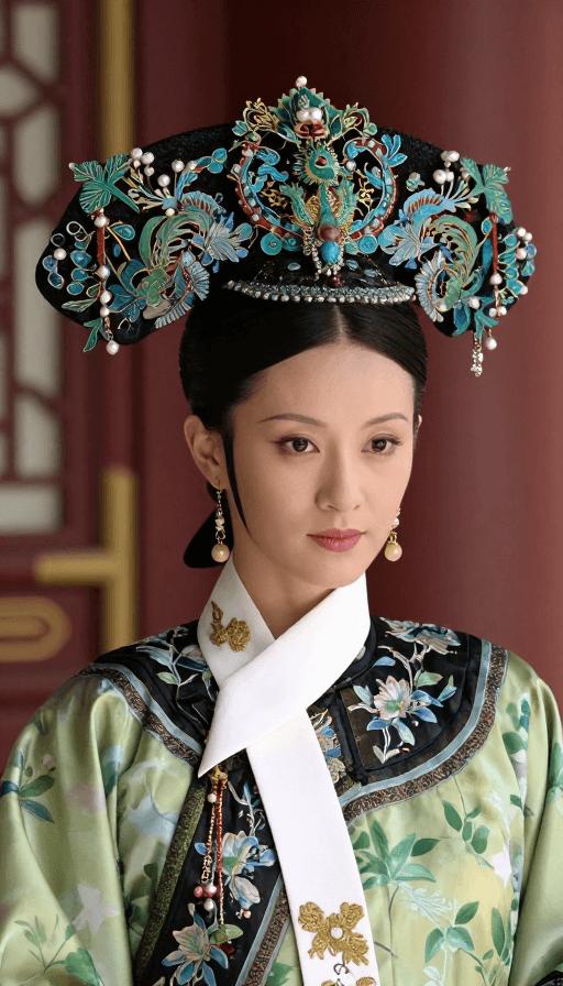 传统服饰素材：华衣凤冠：古典宫廷女性的优雅与尊贵