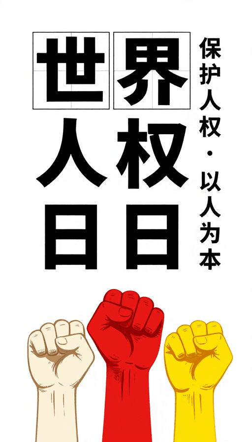 公益宣传素材：世界人权日：守护权利，以人为本的力量宣言