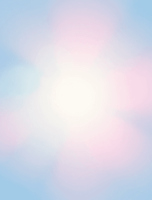 高清晰摄影素材：梦幻柔焦光斑：淡蓝粉白渐变空灵视觉