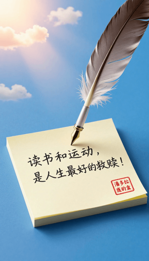 高清摄影质感素材：阳光穿透救赎：羽毛笔书写人生哲理的3D梦幻摄影