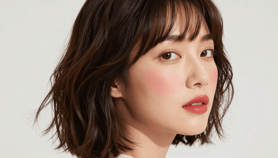 广告素材素材：柔光侧逆光下回眸的亚洲女性人像广告照