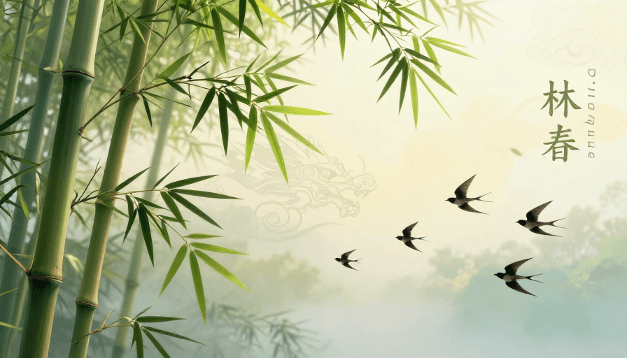 惊蛰节气素材：惊蛰龙抬头：春日生机数字艺术画卷