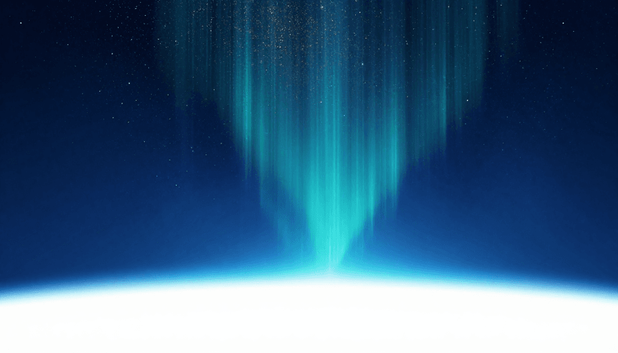 未来感设计素材：星空极光未来感背景