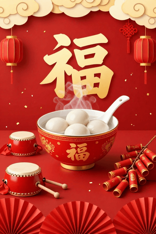 喜庆风格素材：传统佳节红色喜庆节日海报设计图