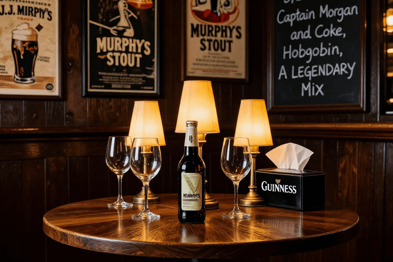暖黄烛光素材：复古酒吧光影：J.J. Murphy's 啤酒艺术