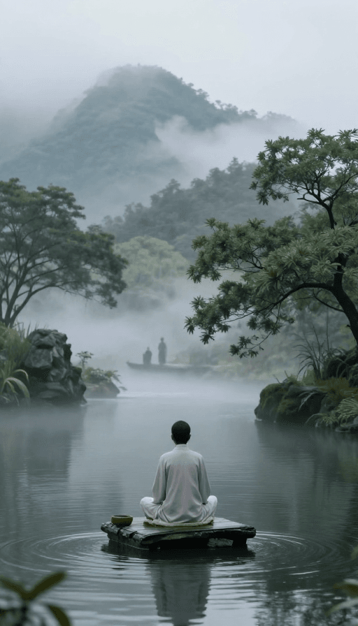 禅意美学素材：静谧山林中的禅意时光