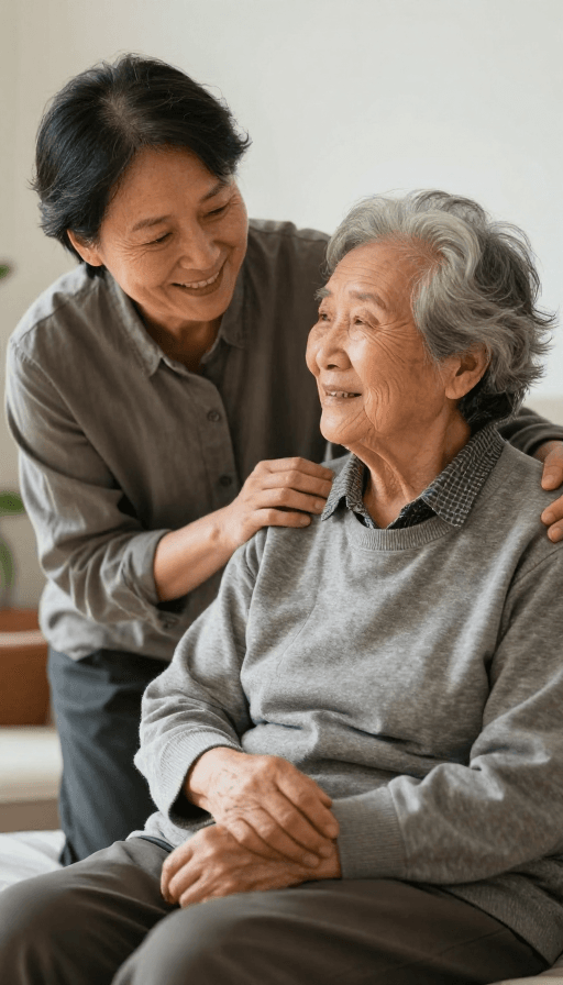 医院场景素材：关爱与陪伴：专业护理守护老人健康
