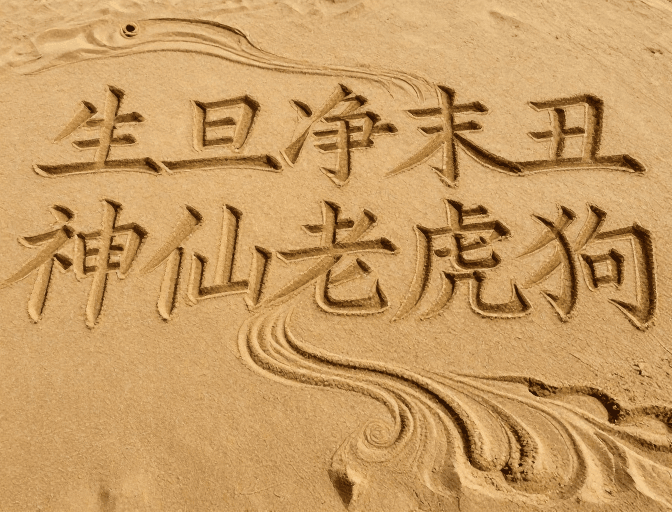 自然纹理素材：灵动沙画中流淌的古典与野性之美