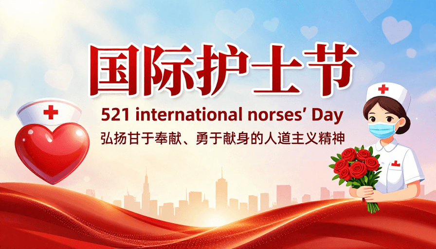 现代海报素材：国际护士节主题海报：温暖庄重与现代感融合