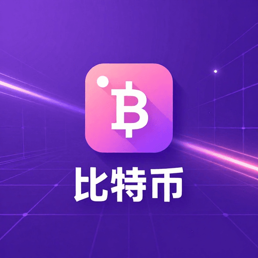 发光网格素材：未来数字货币：紫色科技光束中的虚拟价值