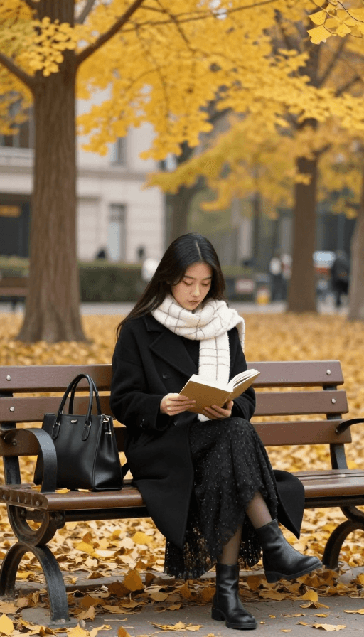 静谧阅读素材：秋日暖阳下的静谧阅读时光