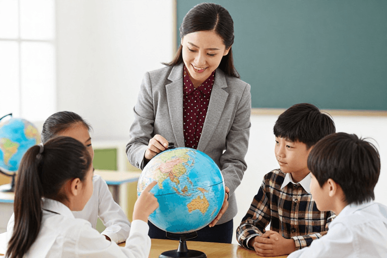 商业宣传素材：师生共览地球：温暖课堂中的地理探索