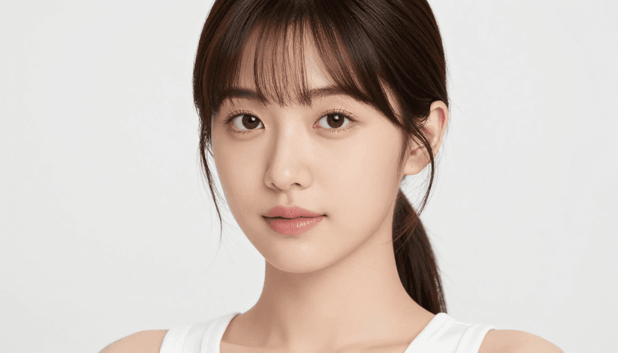 柔光人像摄影素材：亚洲女性柔光肖像：美妆护肤广告视觉