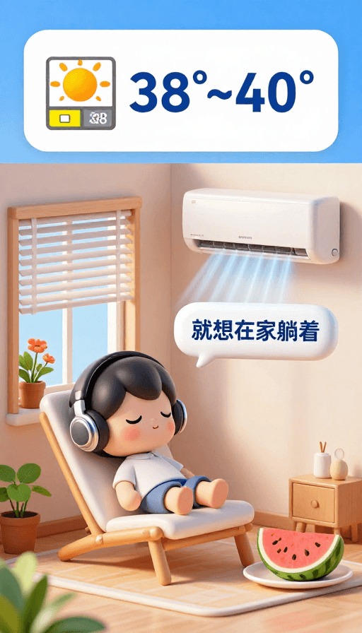 Q版卡通素材：夏日清凉·3D Q版居家避暑设计