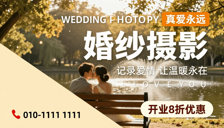 暖金色调素材：暖金调浪漫婚纱照 记录爱情永恒