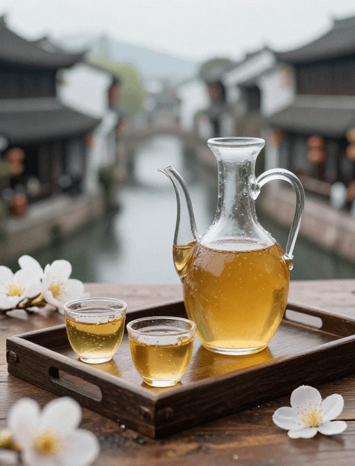 高端质感素材：江南黄酒静享时光，治愈高级意境美