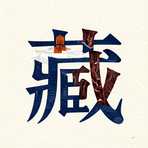 藏青颜料素材：藏韵书法：雪山文化与现代字体艺术融合