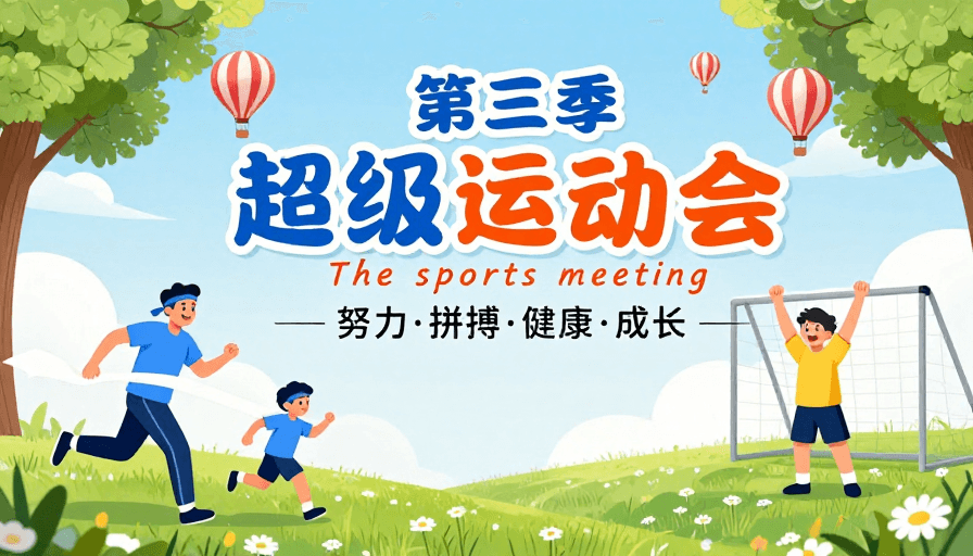 活力童趣素材：阳光童趣：活力儿童运动会海报设计