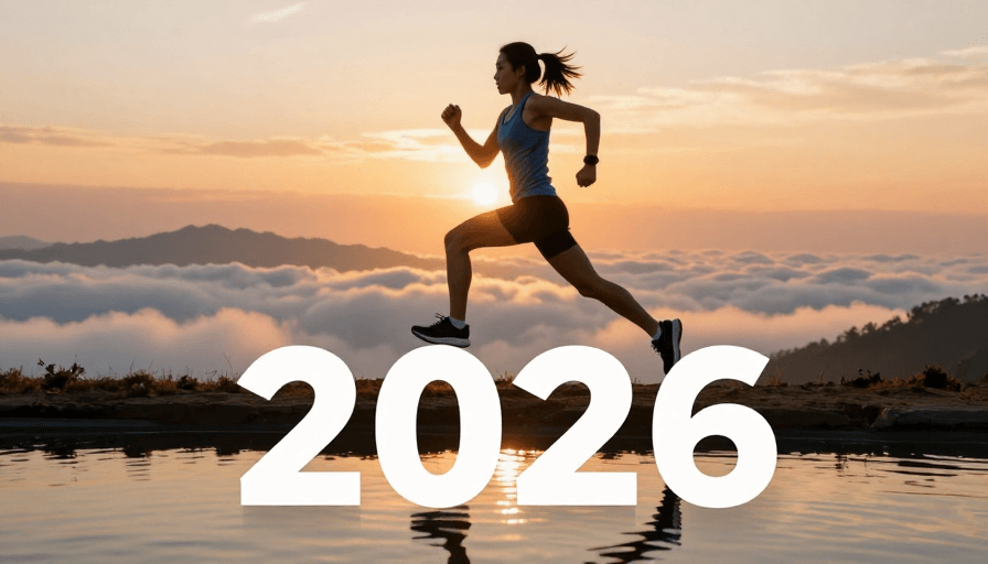 剪影艺术素材：跃动青春，决胜未来：2026新年运动励志摄影大片