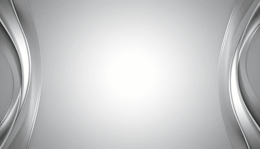 数字界面素材：极简银灰科技背景：金属丝带光晕留白设计