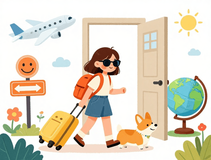 社交传播素材：童趣旅行：小小探险家开启梦幻旅程