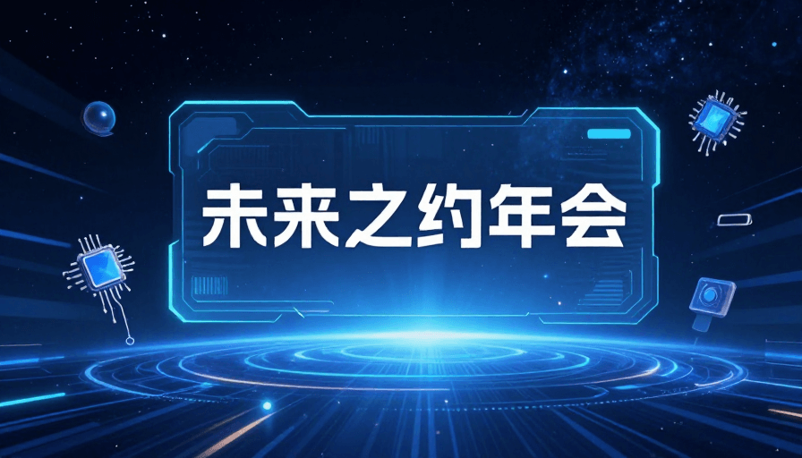 科技元素素材：未来科技年会：星空下的创新之约